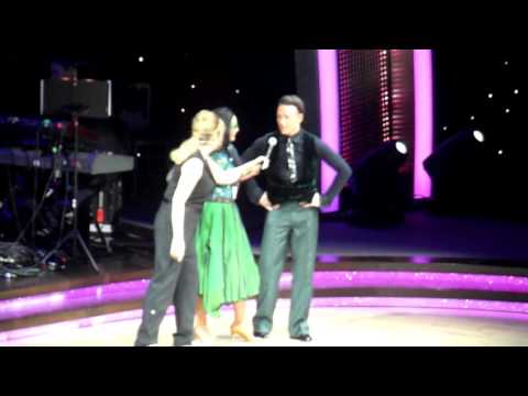 Strictly Live - Frankie Bridge and Kevin Clifton post-tango [Leeds, 29/01/16]