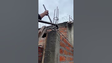 How Workers Bend Rebar Manually Using a Simple DIY Tool