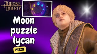 Moon Puzzle in At the Lycans' Hall Quest: Nightmare Deja Vu Chapter