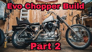 Evo Sportster Swingarm Chopper Build Pt 2: Tear Down and Mock Up
