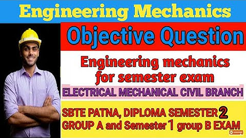 Engineering Mechanics for 1st sem sbte Exam 2022||Set-1 Mechanics||1st sem Question bank||pyq2021