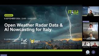 Webinar: Open Weather Radar Data and AI Nowcasting for Italy