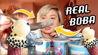 TRYING *SOLD OUT* BOBA ICE CREAM - ♡ (Soy)