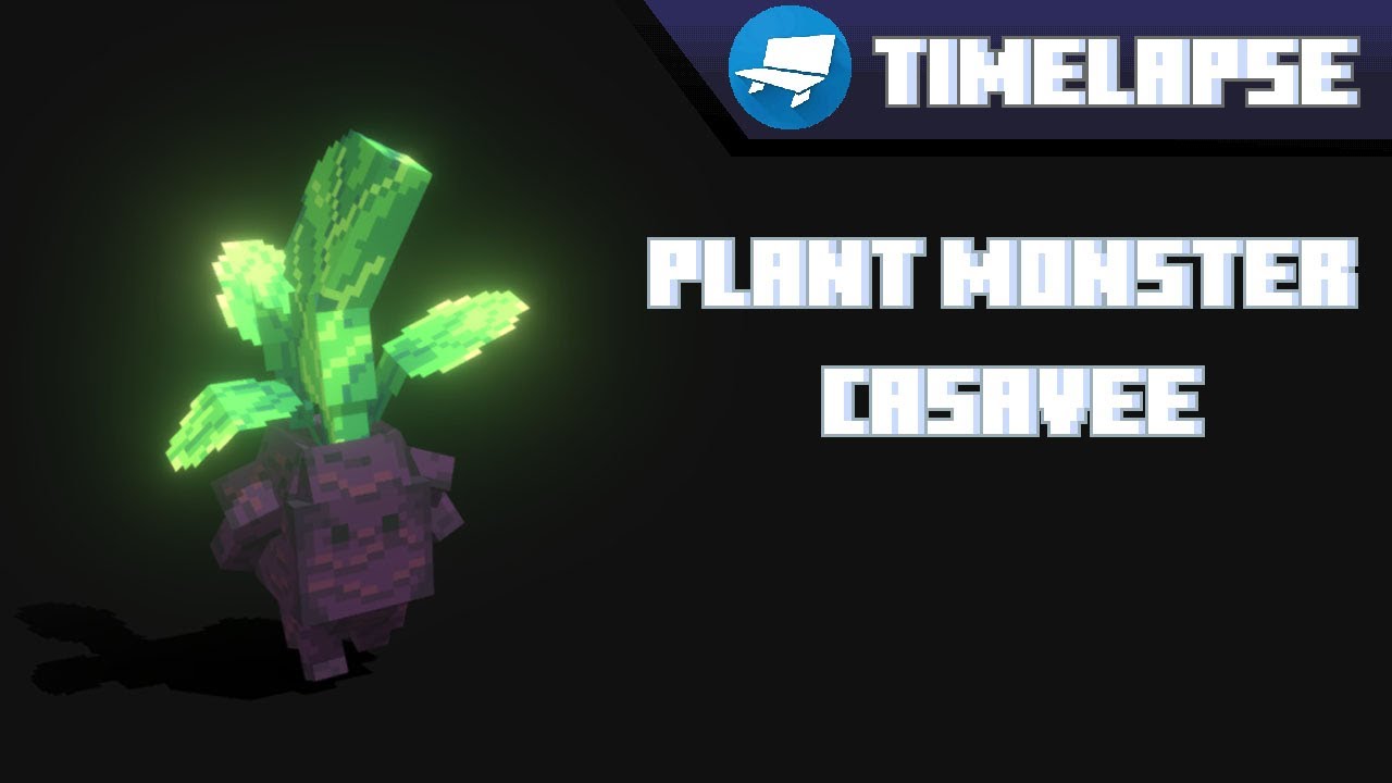 Plant Monster - 1 | Blockbench Timelapse - YouTube