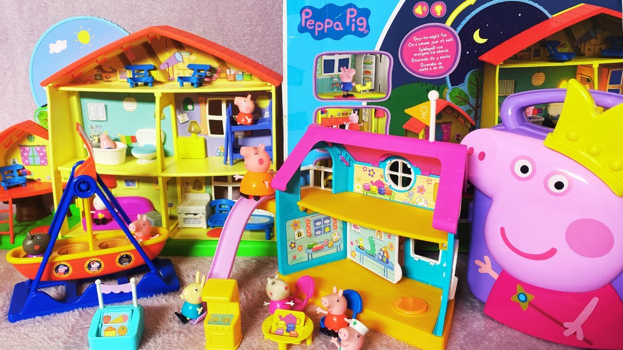 SATISFYING UNBOXING PEPPA PIG TOYS COLLECTION I PEPPA PIG HOUSE I ASMR TOYS REVIEW