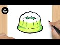 #407 How to Draw a Putu Ayu Cake (Indonesian Traditional Food) - Easy Drawing Tutorial