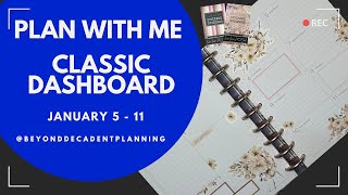Plan With Me! | Classic Dashboard Happy Planner | Live Love Posh Stickers | January 5-11, 2026