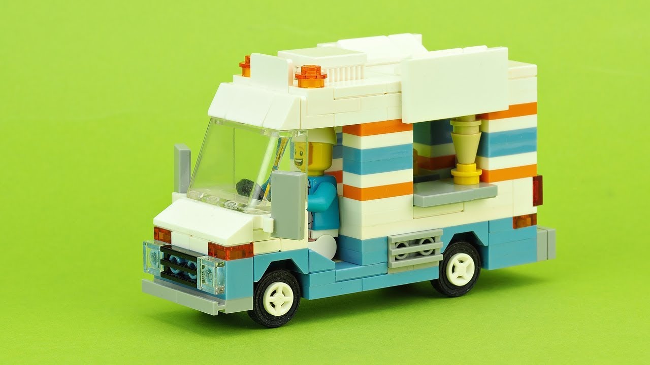 LEGO City Ice Cream Truck Blue MOC Speed Champions Custom Model 