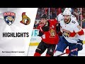 NHL Highlights | Panthers @ Senators 1/2/20