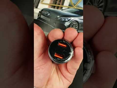 Автомобильное зарядное Baseus Digital Display Dual SCP U+U 45W