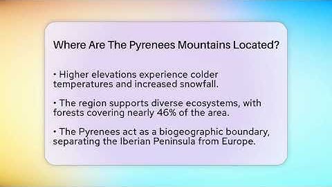 Where Are The Pyrenees Mountains Located? - The Geography Atlas