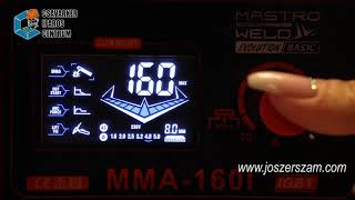 Mastroweld MMA-160 I inverter paraméterezés