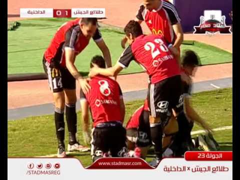 محمد رزق يسجل هدف طلائع الجيش الأول في مرمى الداخلية