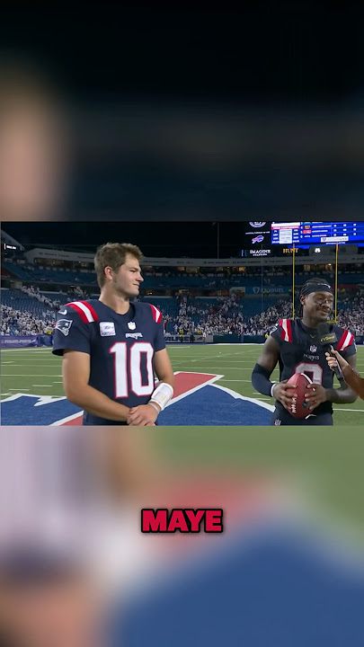 “That’s Drake Maye.” 😮‍💨 #shorts #drakemaye #stefondiggs #patriots