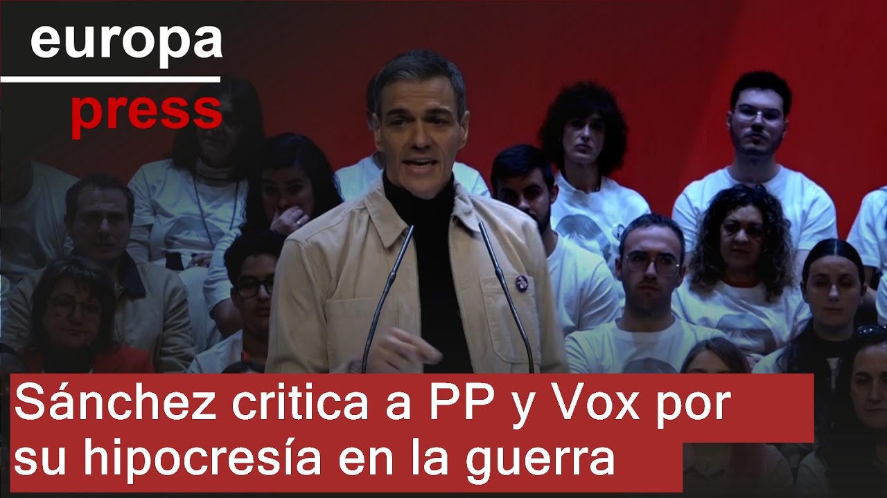 Sánchez tacha a PP y Vox de 