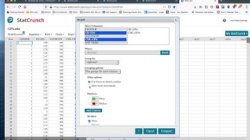 StatCrunch Tutorial:  Summarizing Quantitative Data