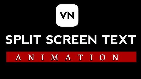 Split Screen Text Animation in VN Video Editor | Animation Effects | Tutorial #animotion #tutorial