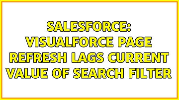 Salesforce: Visualforce Page refresh lags current value of search filter