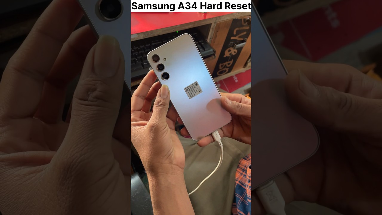 Samsung A34 Hard Reset  #viral #mobilerepairing