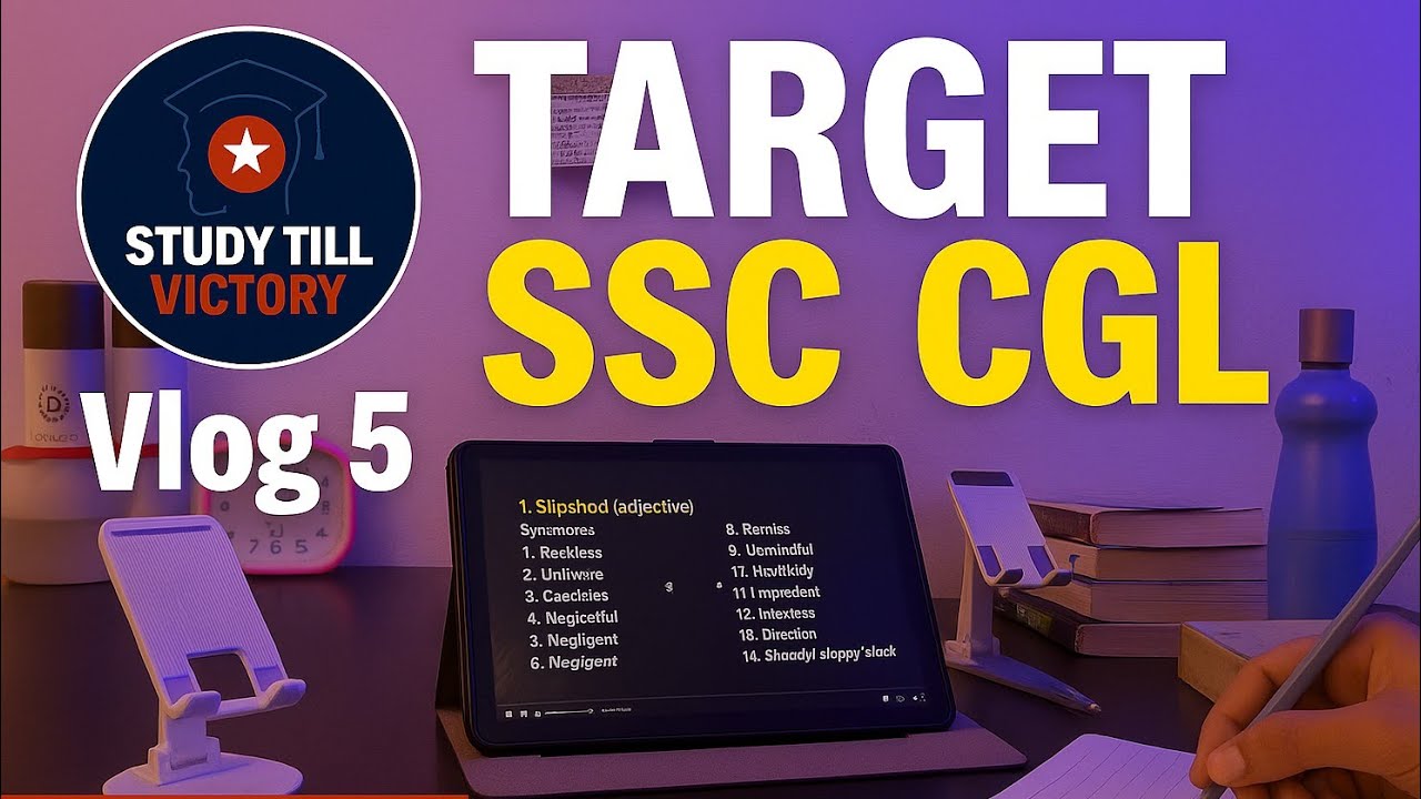 SSC CGL 2026 Preparation Vlog | Study Till Victory | VLOG: 5 - YouTube