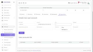 How to Create a Medical Complex, User Accounts, and Distribute Permissions in the My Arena Doctors screenshot 2