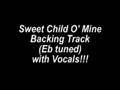 Sweet child o mine backing track eb tuned with vocals