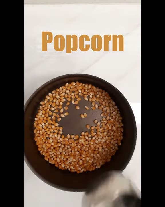 How to make sweet popcorn in one pan! No milk, no oil, easy and