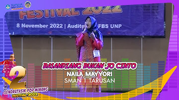 BASANDIANG BUKAN JO CINTO - NAILA MAYYORI ☢️ SMAN 1 TARUSAN 🎤 SENDRATASIK POP MINANG FESTIVAL 2022