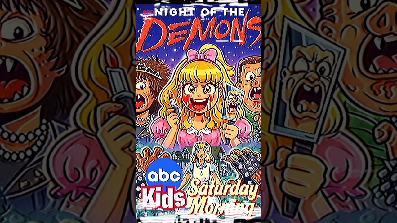 Night Of The Demons | Saturday Morning Cartoon Style !! #halloween #horror #shorts