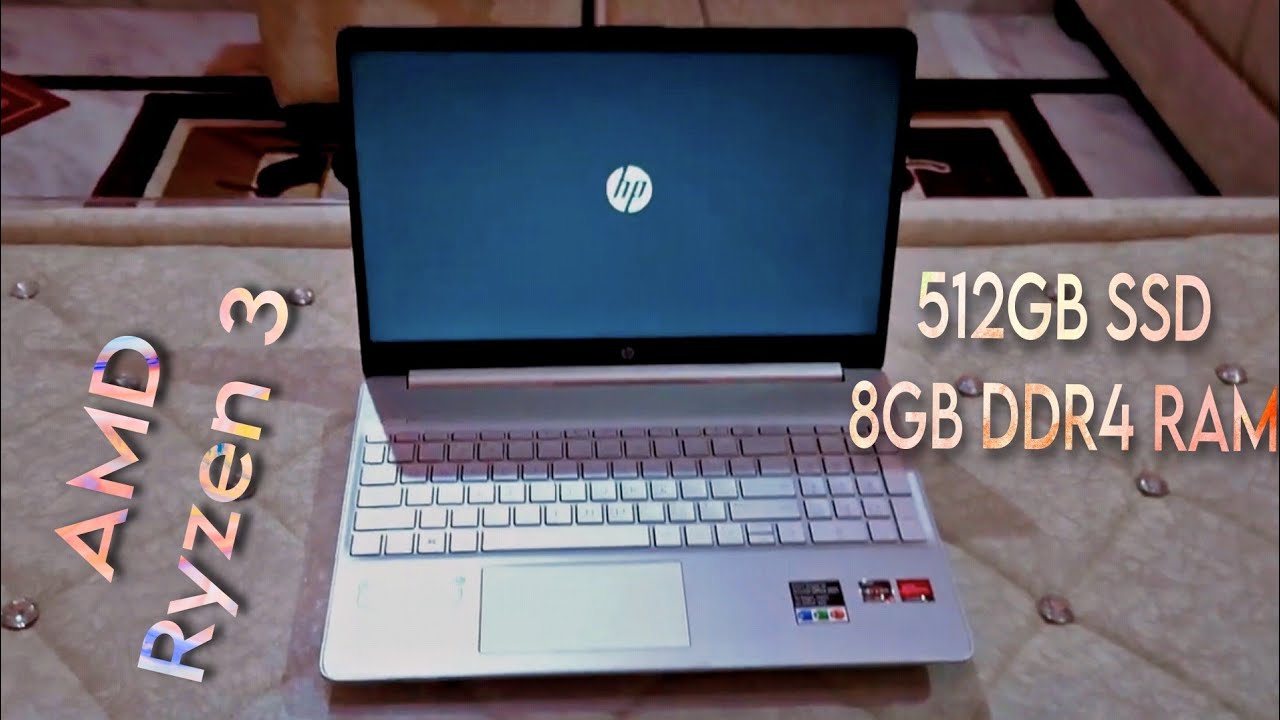 Hp ryzen 3 8 gb 512 gb ssd windows 11 home thin and light laptop
