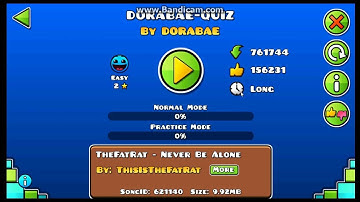 Geometry Dash Dorabae-Quiz by Dorabae (easy 2*).