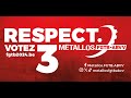 Elections sociales2024  mtallos fgtb abvv  respect a partir de ce 13 mai  votez 3 fgtb 