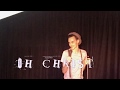 Young kids at a comedy show