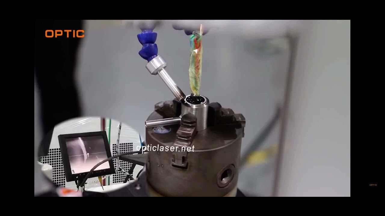 Automatic YAG laser welding machine for sensor - YouTube