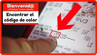 Como Encontrar El Código De Color Del Coche