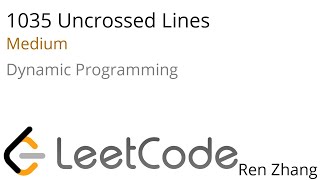 Leetcode 1035 Uncrossed Lines