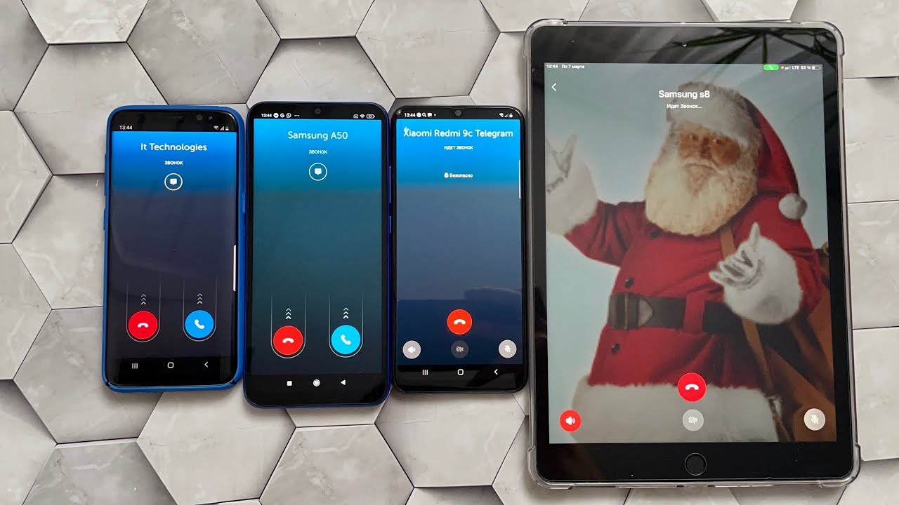 Bip Messenger Call Ipad Santa Claus Group Calling 4 Phones 1