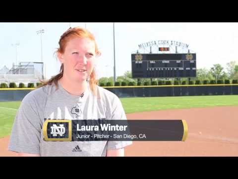 Notre Dame Softball Laura Winter 2013 Big East Player Of The Year 