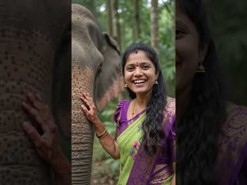 Riding a Giant Elephant! 🐘 #shorts#Elephant ride, #Travel vlog, #Jungle adventure