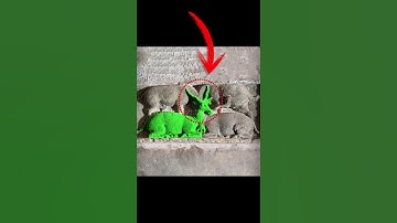 How is it possible?🤯😳 #shorts #animals #illusion #ancient #carving #temple #ytshorts #india #deer