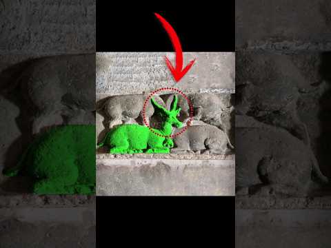 How is it possible?🤯😳 #shorts #animals #illusion #ancient #carving #temple #ytshorts #india #deer