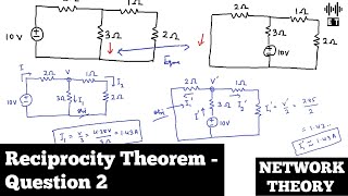 Reciprocity Theorem | Question 2 | Network Theorems | Network Theory