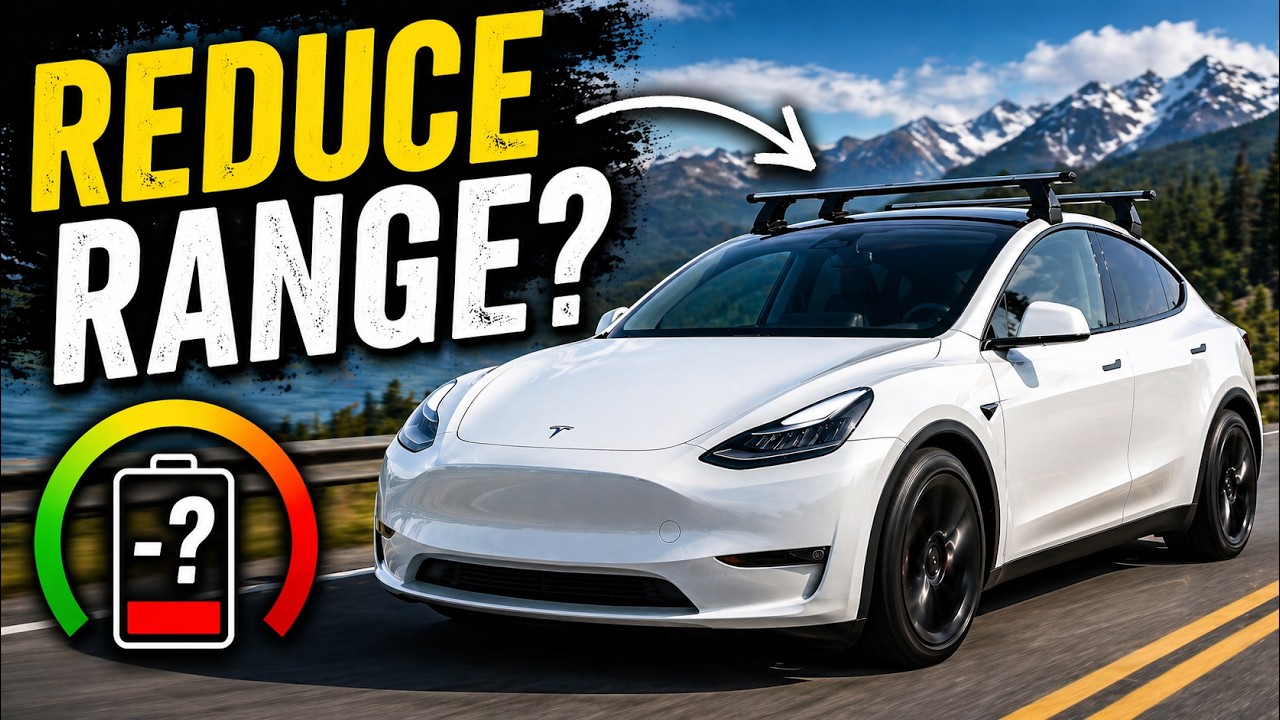 Do Tesla Roof Rack Bars Reduce Range?