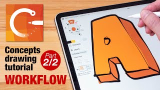 How to draw with Concepts app: Workflow (part 2/2) screenshot 5