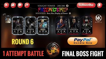Vought Tower 200▪️Round 6 🎮 Mortal Kombat Mobile▫️MK Mobile▫️MKM #mortalkombatmobile #mkmobile #mkm