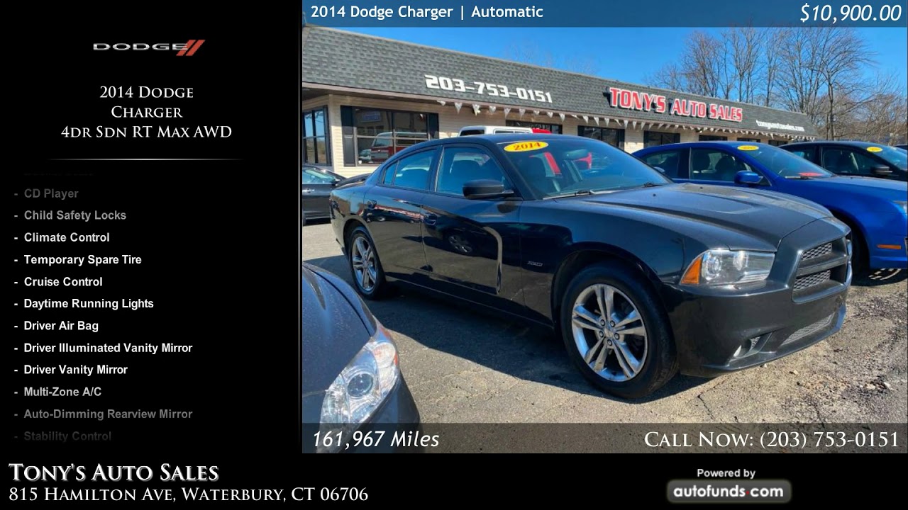 Used 2014 Dodge Charger Tony's Auto Sales, Waterbury, CT SOLD YouTube