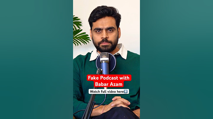 Fake podcast with Babar Azam #cricket #comedy #shorts #t20worldcup