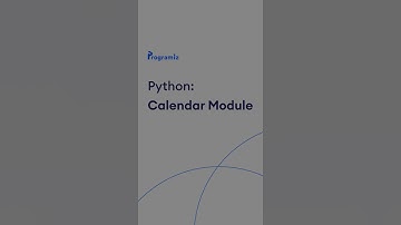Calendar module in Python #Shorts