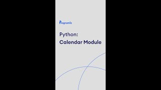 Calendar module in Python #Shorts screenshot 3