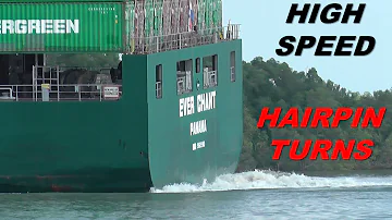 High Speed Hairpin Turns of Container Ships